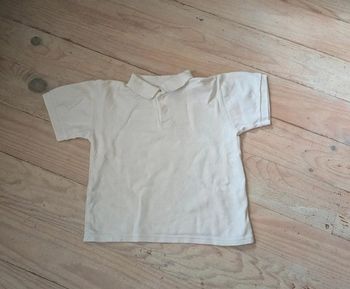 Polo blanc - Taille 5 ans