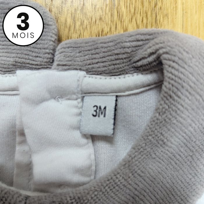 Pull velour / tunique chaude - 3 mois - photo numéro 3