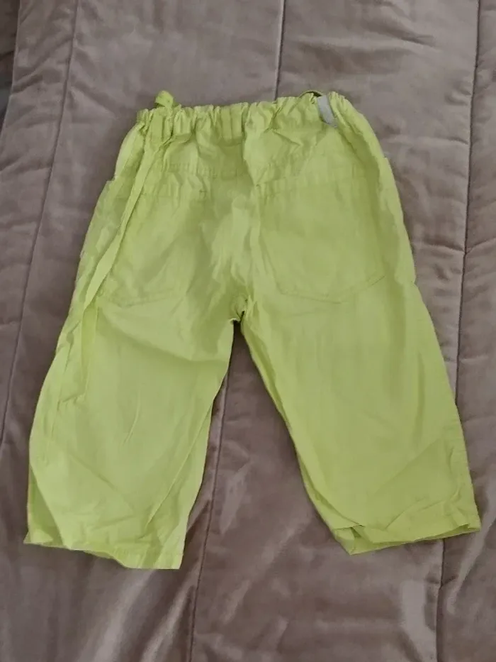 Pantacourt Inextenso auchan jaune fluo garçon 12 ans - photo numéro 6