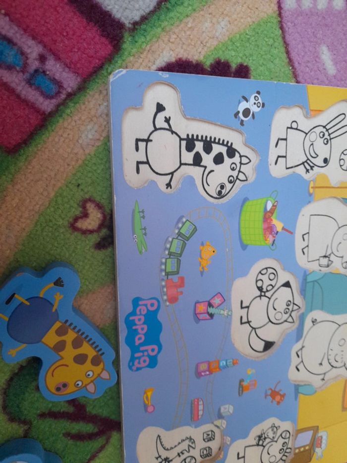 Puzzle en bois peppa pig - photo numéro 5