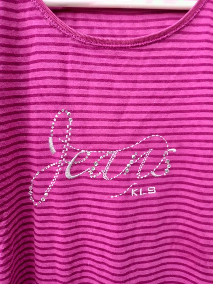 Haut de femmes rose avec brillants Taille : 4 - photo numéro 2