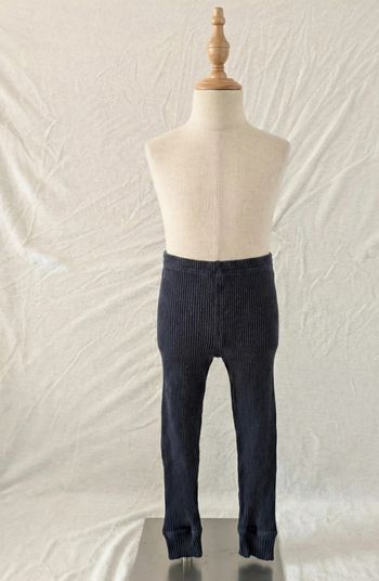 Legging côtelé bleu marine - LuluCastagnette - Taille 4 ans