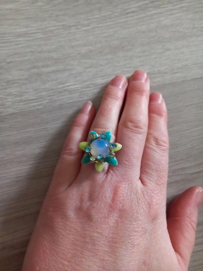 Bague réglable fleur