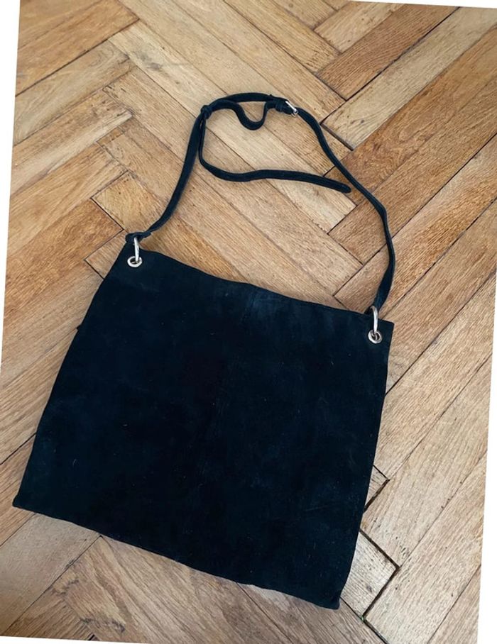 Sac Zara velours noir