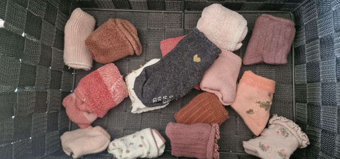 Lot chaussettes 15 16 rose - photo numéro 2