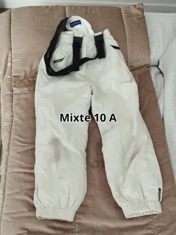 salopette de Ski Cimalp blanc cassé unisex 10 ans