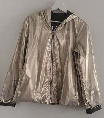 Veste impermeable réversible à capuche M