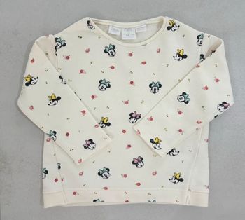 Sweat Zara Minnie fleurs 4/5 ans