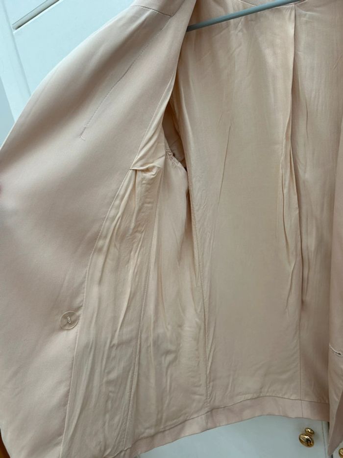 Veste blazer beige crème camaïeu taille 36 neuve - photo numéro 8