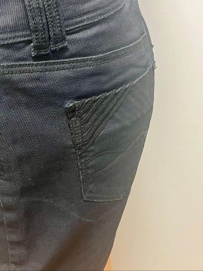 Jupe en jean noire LMV - photo numéro 5