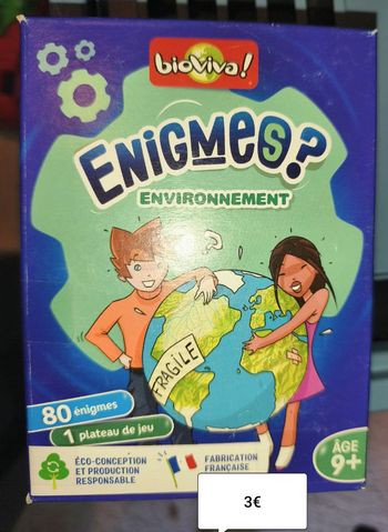 Jeu enigmes environnement