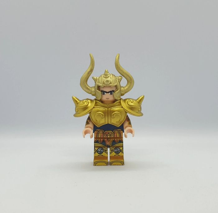 Figurine Les Chevaliers du Zodiaque - Aldébaran du Taureau - (Style Lego) - photo numéro 5