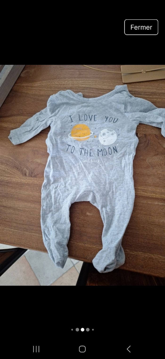 Lot de 7 pyjamas taille 1 mois - photo numéro 5