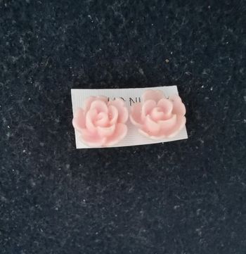 Petites boucles roses pastel