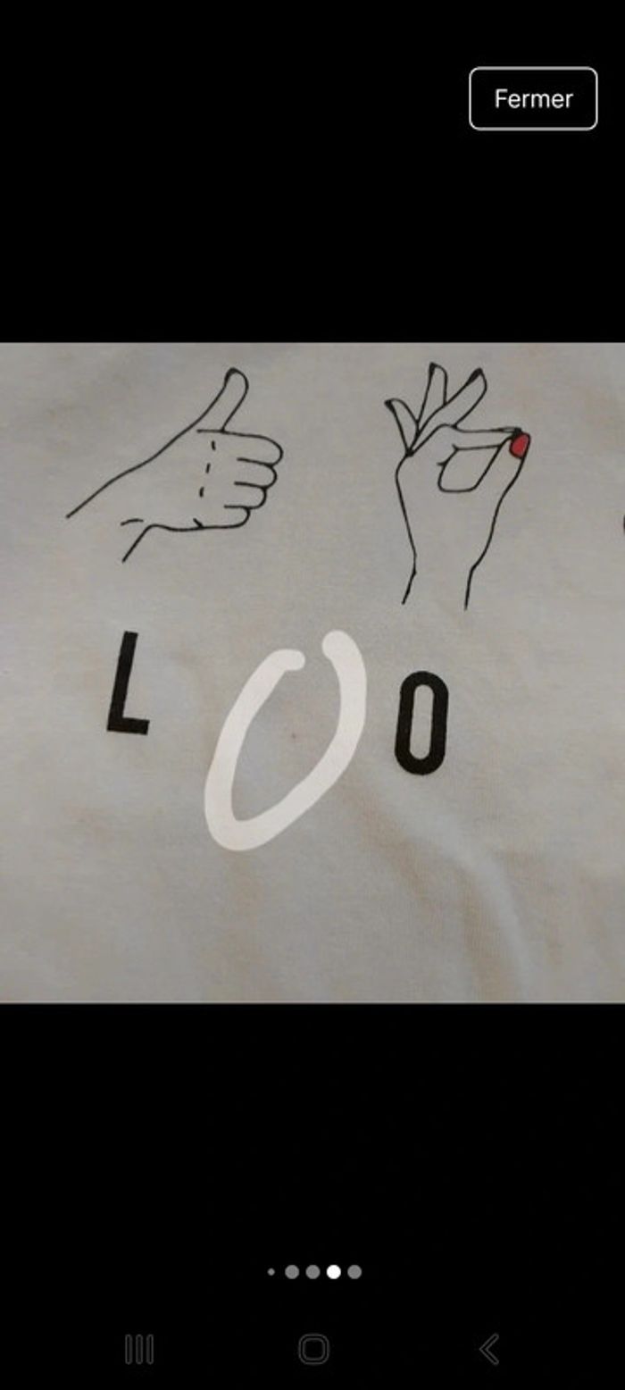 T-shirt blanche Love Gemo - photo numéro 5