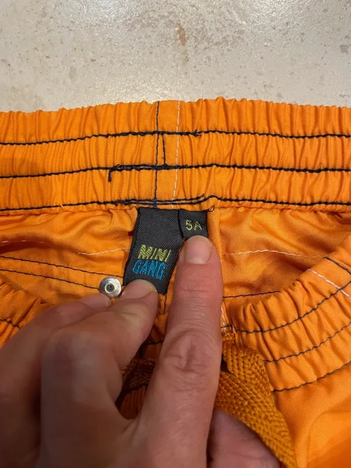 Bermuda / pantalon Mini Gang 5ans orange - photo numéro 3