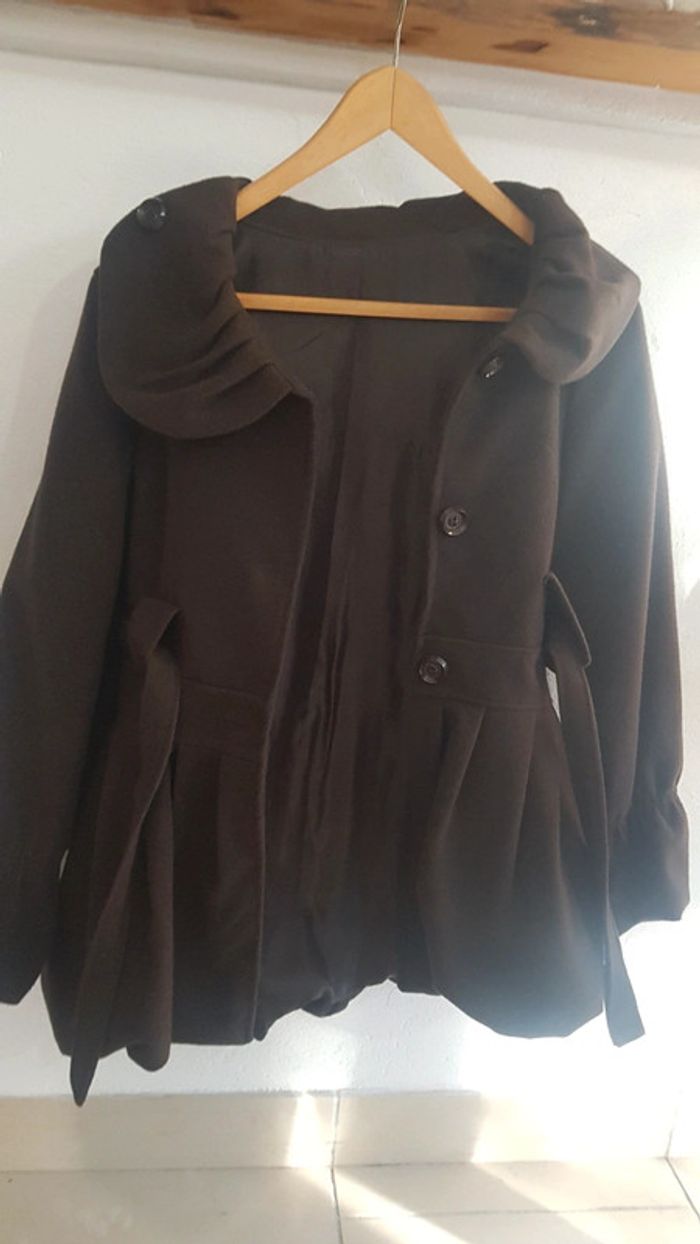 Manteau marron M TBE - photo numéro 5