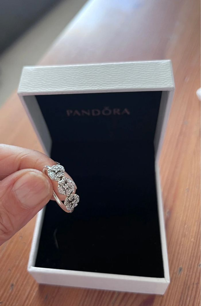 Bague argent triple pensée Pandora