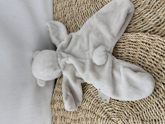 Doudou plat ours gris Tidou étoiles NOUKIE'S - photo numéro 3