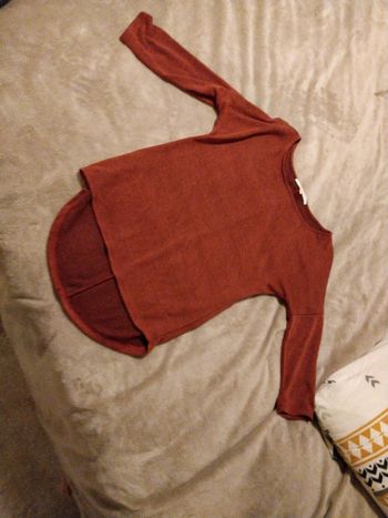 Joli pull terra cotta