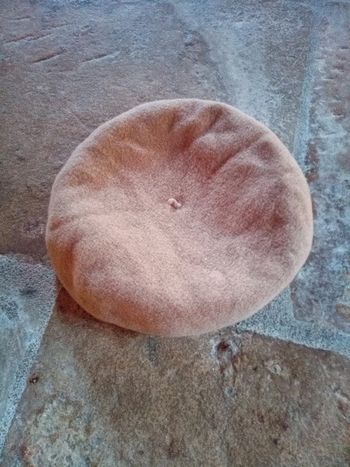 Béret femme beige