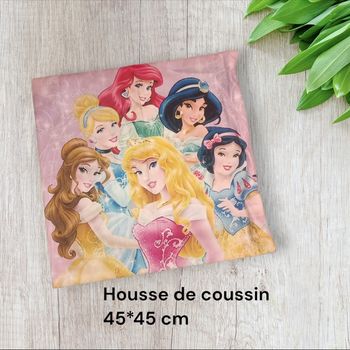 Housse de coussin princesses Disney
