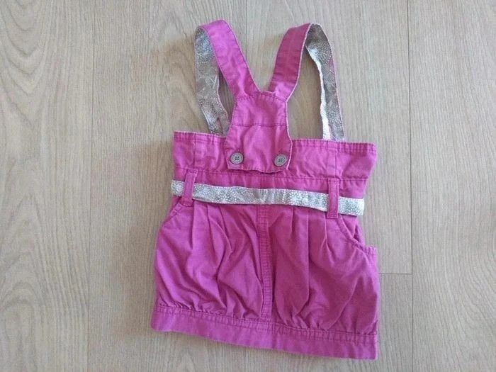 Ensemble fille robe fuschia , blouse et bandeau TAO 9 mois - photo numéro 3