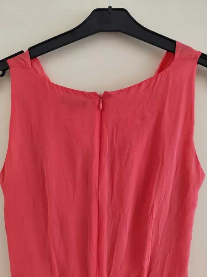 Belle robe d'été légère rose bonbon 1.2.3. Paris 100% soie - photo numéro 6