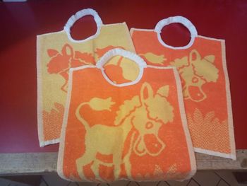 Ensemble de 3 BAVOIRS en éponge