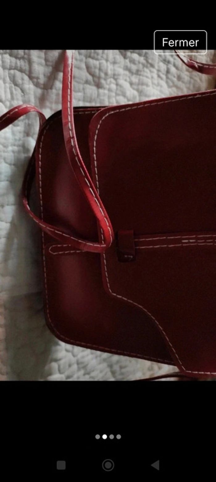 Petit sac bordeau - photo numéro 2