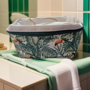 Joli vanity toucans style exotique