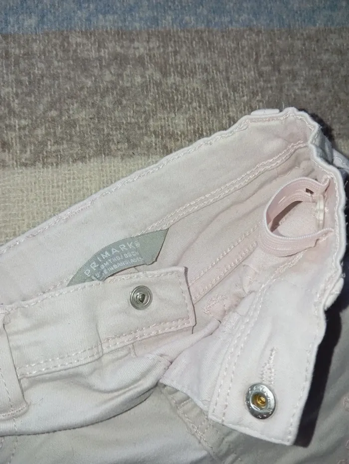 Short en jean rose pâle 12/18 mois - photo numéro 4
