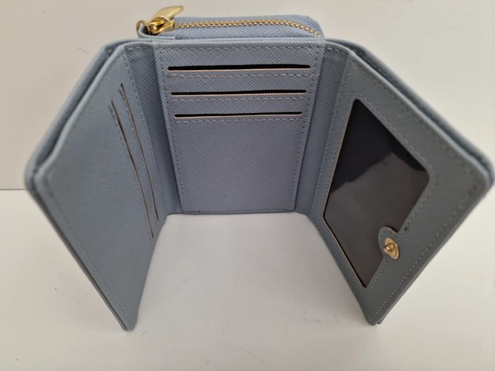 Portefeuille Muiikola Cuir Synthétique Bleu Ciel Doré - photo numéro 5