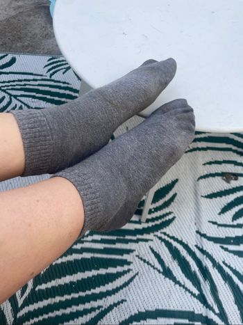 Chaussettes grise femme