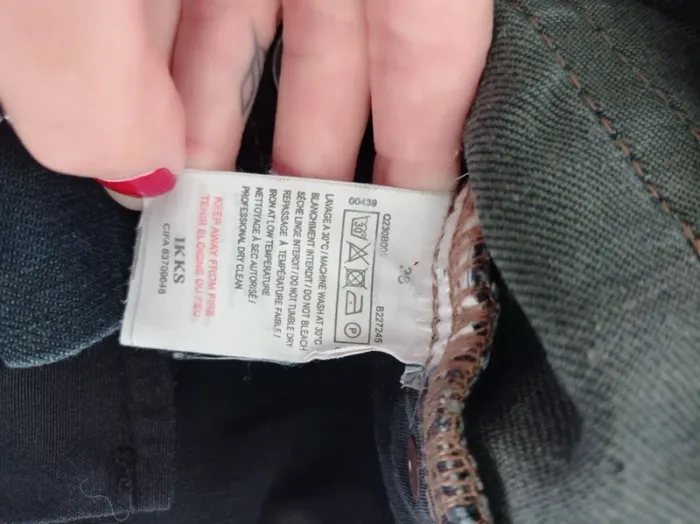 Jupe courte Mini-jupe en jean's bleu brut délavé fashion T.36 IKKS - photo numéro 7