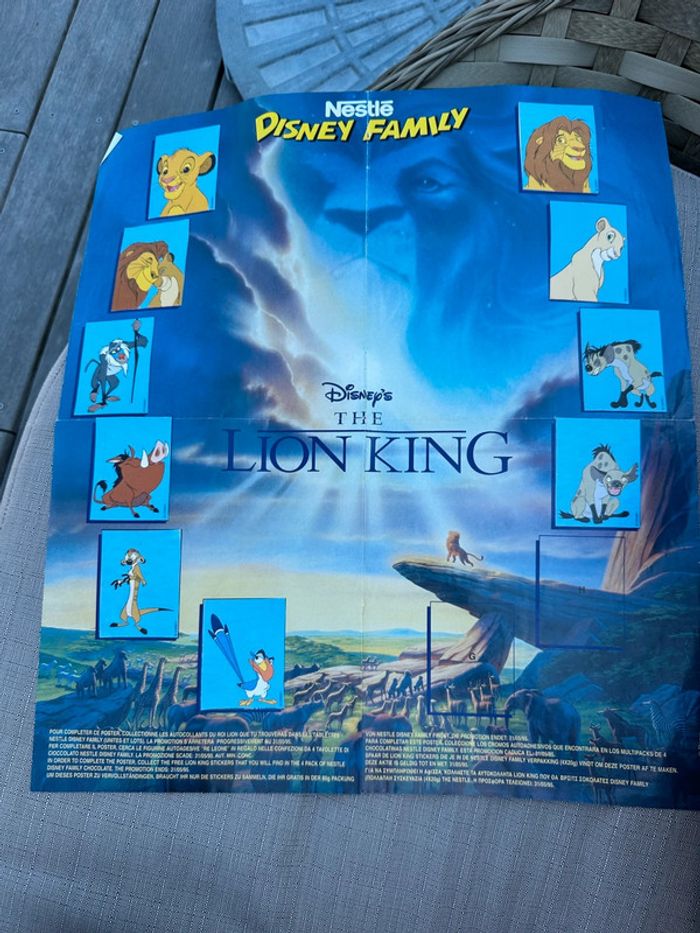 Album Panini complet Disney Le Roi Lion + poster + bon de commande stickers autocollants - photo numéro 14