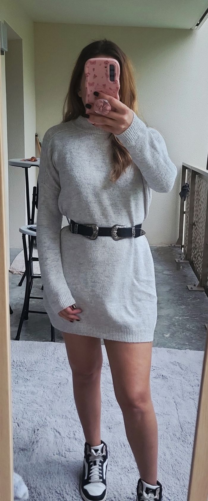 Robe Pull Grise - photo numéro 2