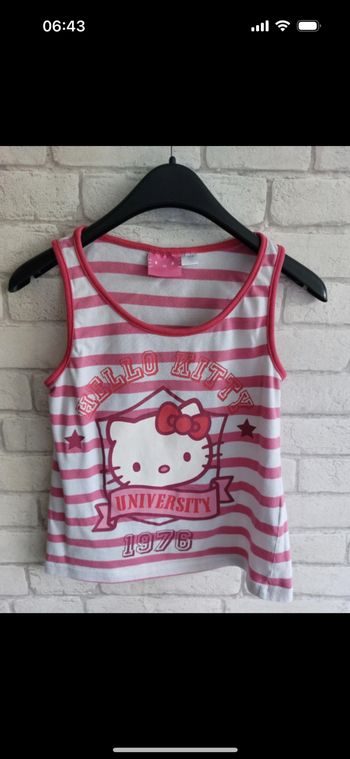 Débardeur Hello Kitty taille 8 ans