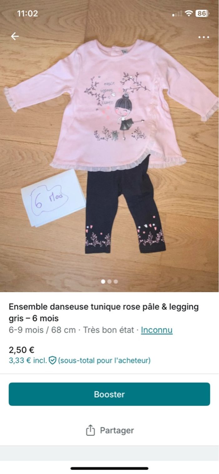 Lot 38 pièces 6 mois fille - photo numéro 8