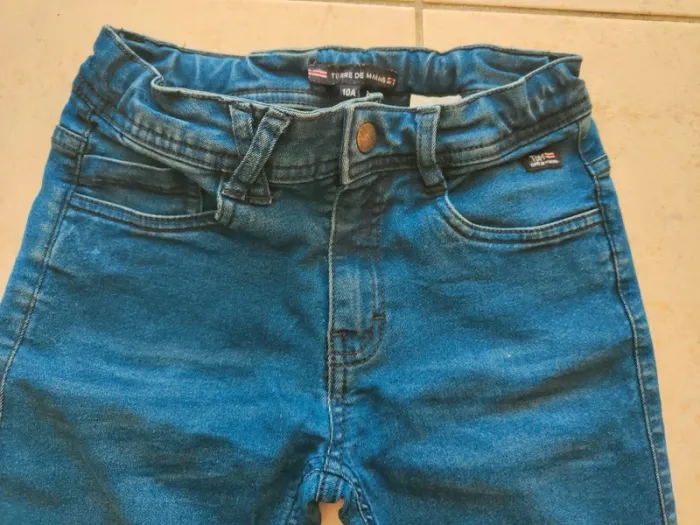 Jean 👖 bleu Terre de Marins Taille 10 ans - photo numéro 2
