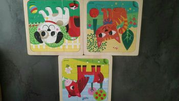 Puzzles janod 9 pièces