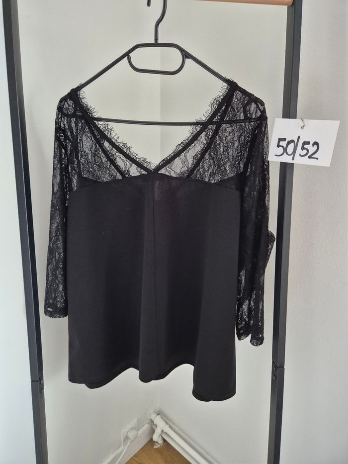 Tunique noire dentelle 50 52 - photo numéro 4