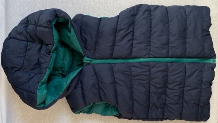 Doudoune Blouson sans manches réversible à capuche 98cm 36m 3a - photo numéro 4