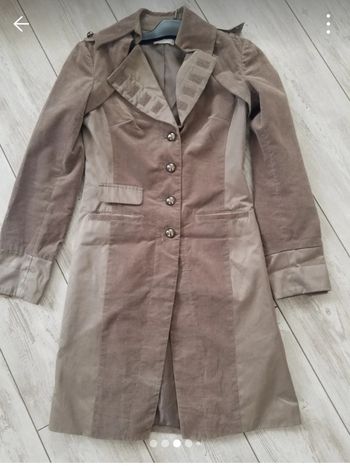 Manteau veste trench vintage long promod T 36
