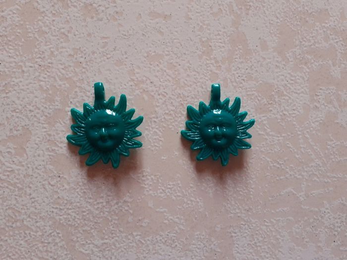 Lot de 2 perles pendentifs - photo numéro 2
