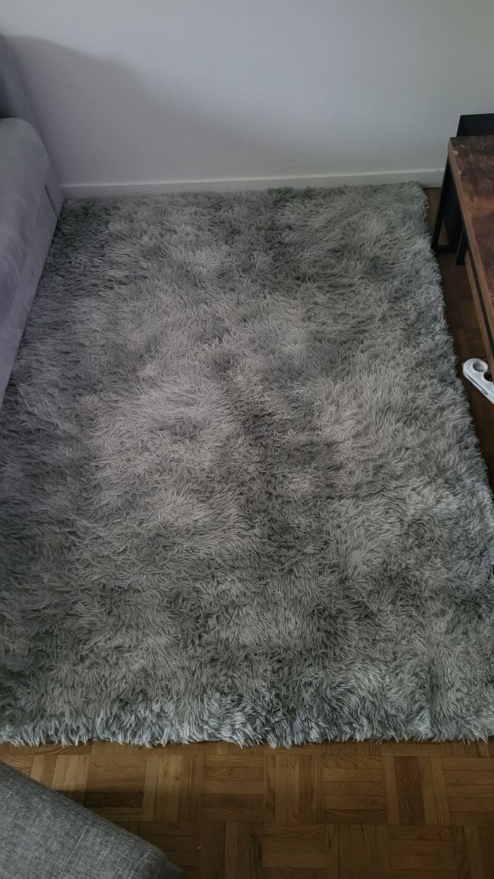 Tapis gris blanc 135x185cm - photo numéro 3