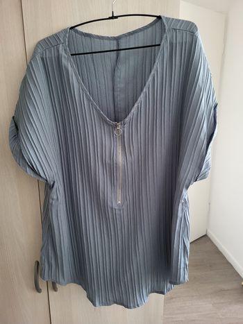 Blouse Shein Curve XXL bleu