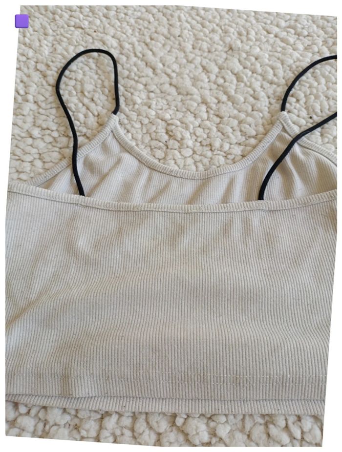 Crop top blanc "Babe" cute mignon – Taille estimée XS/S - photo numéro 4