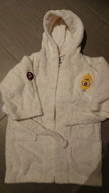 Peignoir carré blanc 4 ans