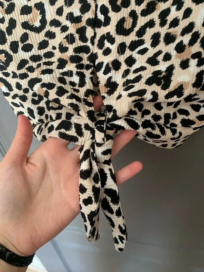 Top léopard Bershka - Taille S - photo numéro 4